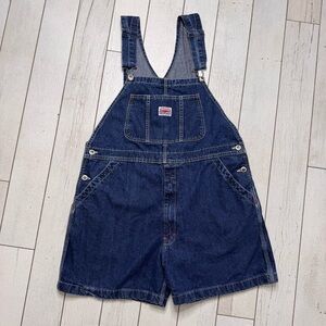 Vintage Ikeda Denim Bib Carpenter Shortalls / Overall Shorts - X-Large XL